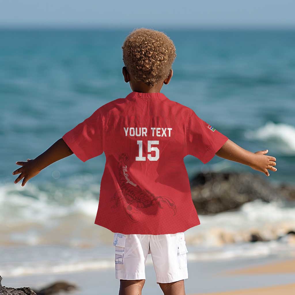 Custom Gambia Football Kid Hawaiian Shirt Scorpions Never Die