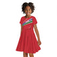 Custom Gambia Football Kid Short Sleeve Dress Scorpions Never Die