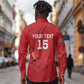 Custom Gambia Football Long Sleeve Button Shirt Scorpions Never Die