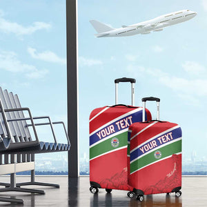 Custom Gambia Football Luggage Cover Scorpions Never Die
