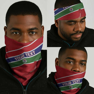 Custom Gambia Football Neck Gaiter Scorpions Never Die LT15