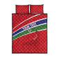 Custom Gambia Football Quilt Bed Set Scorpions Never Die