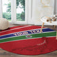 Custom Gambia Football Round Carpet Scorpions Never Die