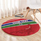 Custom Gambia Football Round Carpet Scorpions Never Die