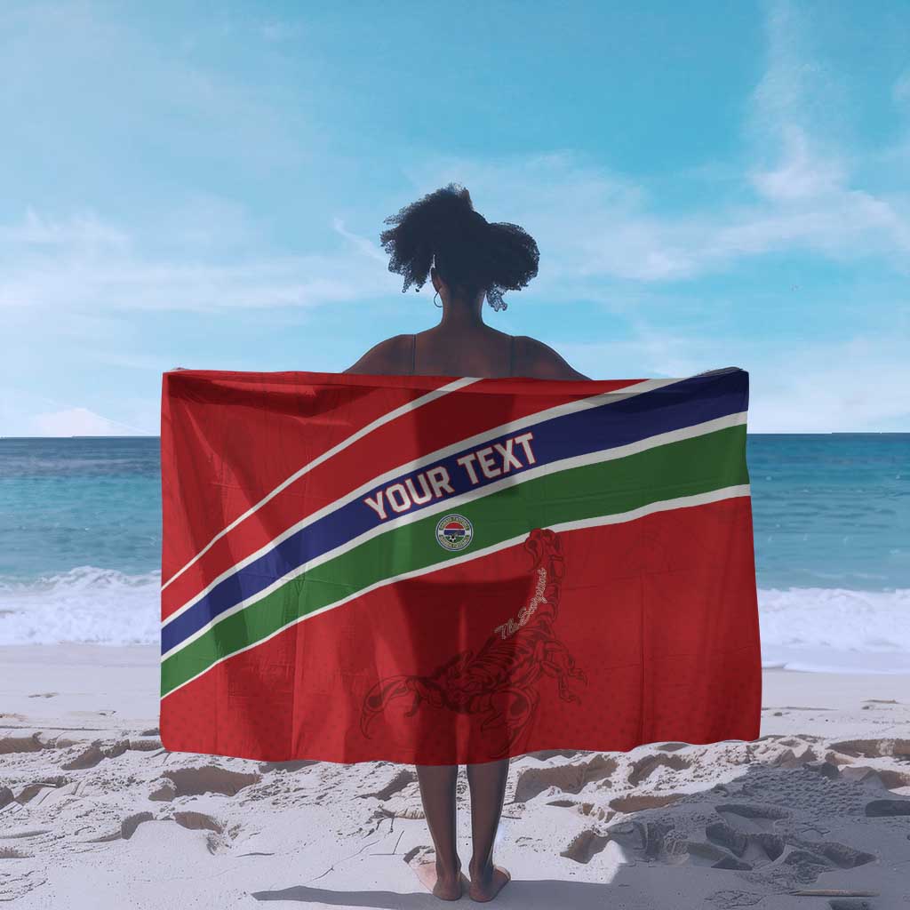 Custom Gambia Football Sarong Scorpions Never Die
