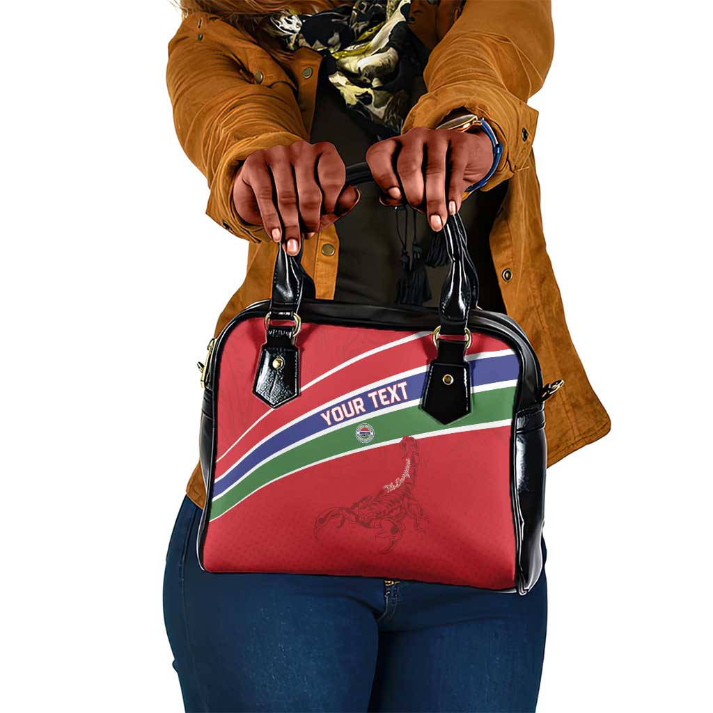 Custom Gambia Football Shoulder Handbag Scorpions Never Die