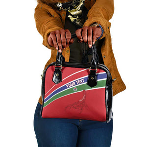 Custom Gambia Football Shoulder Handbag Scorpions Never Die