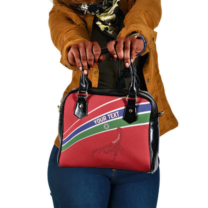 Custom Gambia Football Shoulder Handbag Scorpions Never Die