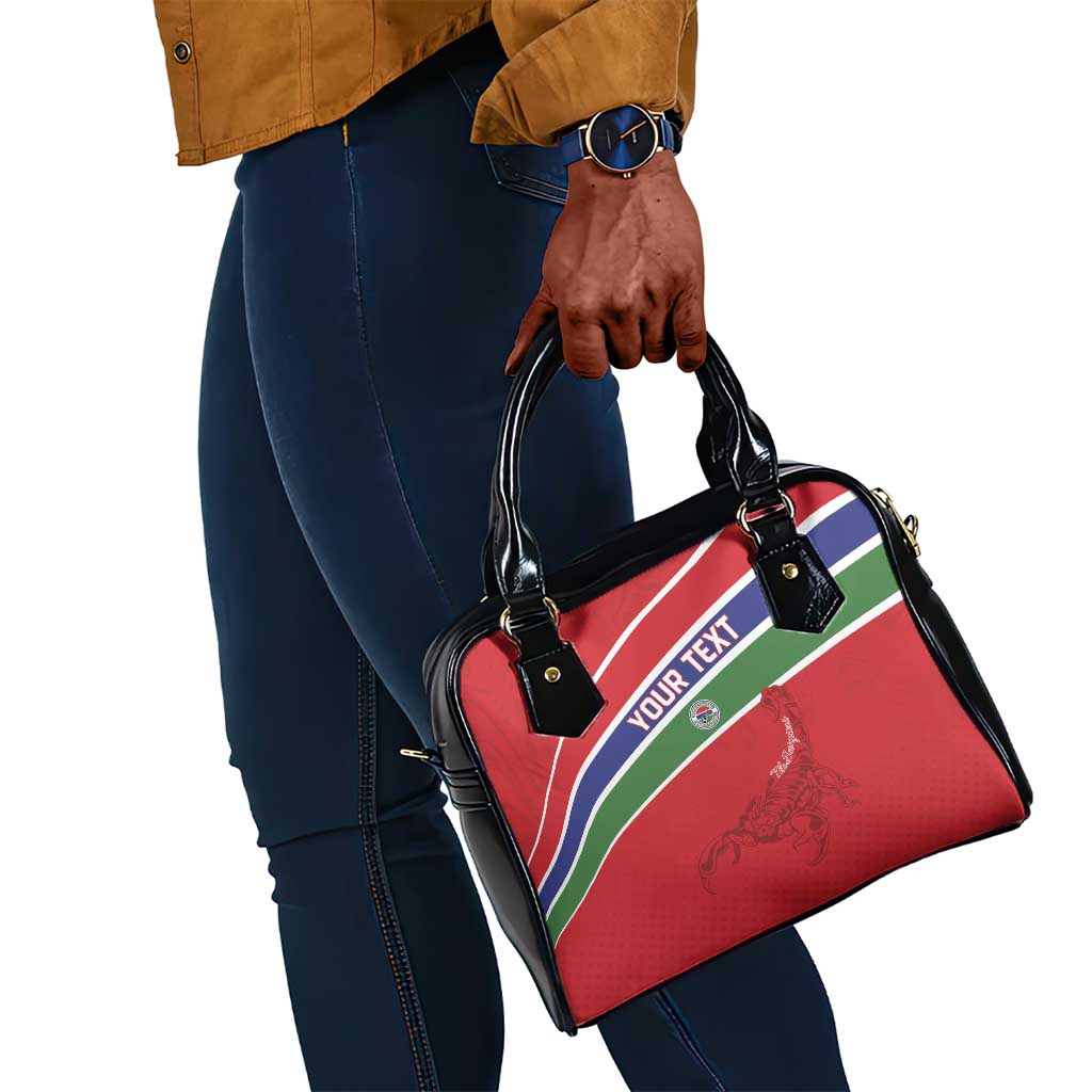 Custom Gambia Football Shoulder Handbag Scorpions Never Die