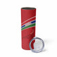 Custom Gambia Football Skinny Tumbler Scorpions Never Die