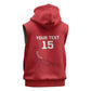 Custom Gambia Football Sleeveless Hoodie Scorpions Never Die - African Pride