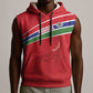 Custom Gambia Football Sleeveless Hoodie Scorpions Never Die - African Pride