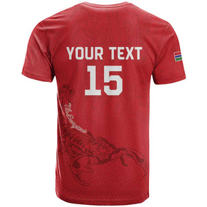 Custom Gambia Football T shirt Scorpions Never Die