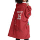 Custom Gambia Football Wearable Blanket Hoodie Scorpions Never Die