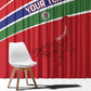 Custom Gambia Football Window Curtain Scorpions Never Die