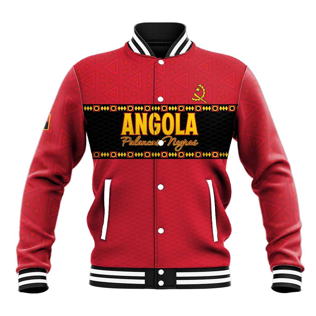 Custom Angola Football Baseball Jacket Viva Palancas Negras