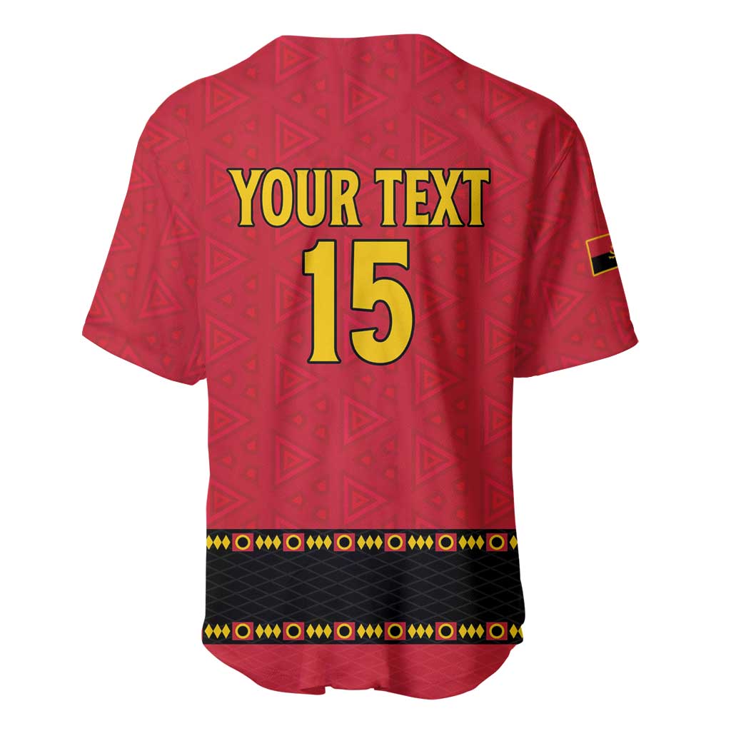 Custom Angola Football Baseball Jersey Viva Palancas Negras