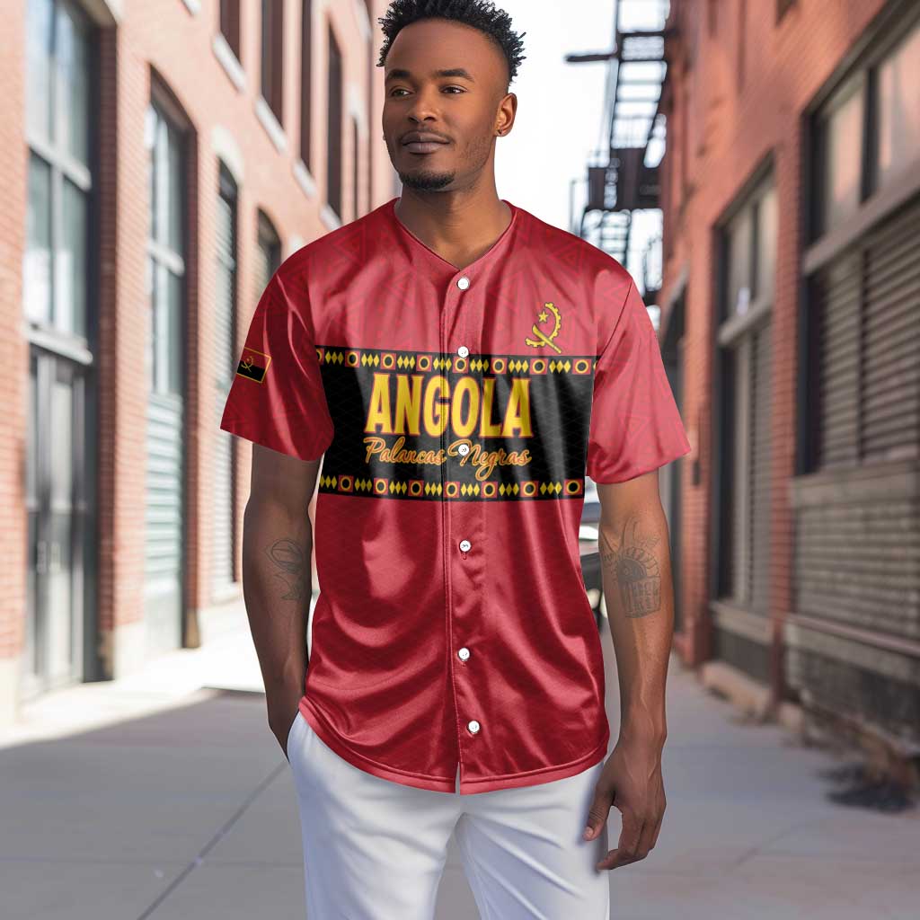 Custom Angola Football Baseball Jersey Viva Palancas Negras