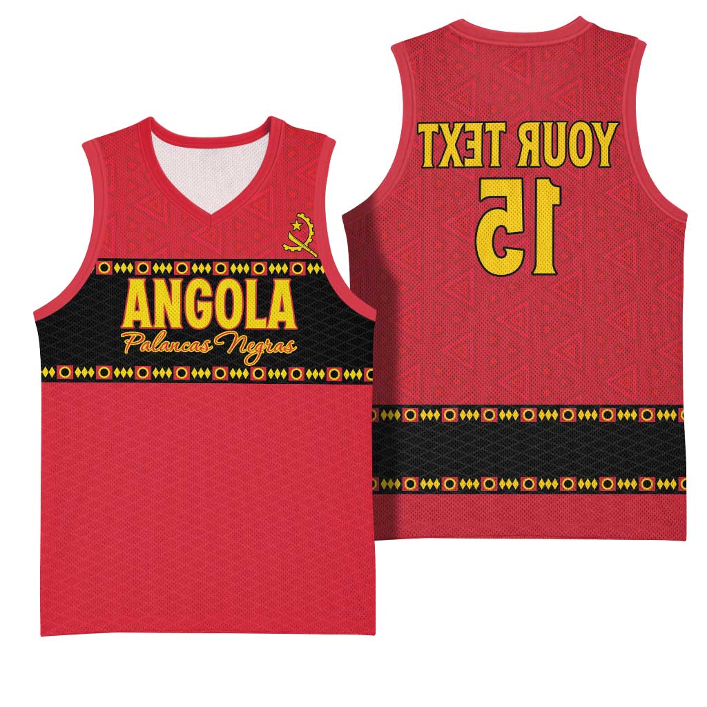 Custom Angola Football Basketball Jersey Viva Palancas Negras - African Pride