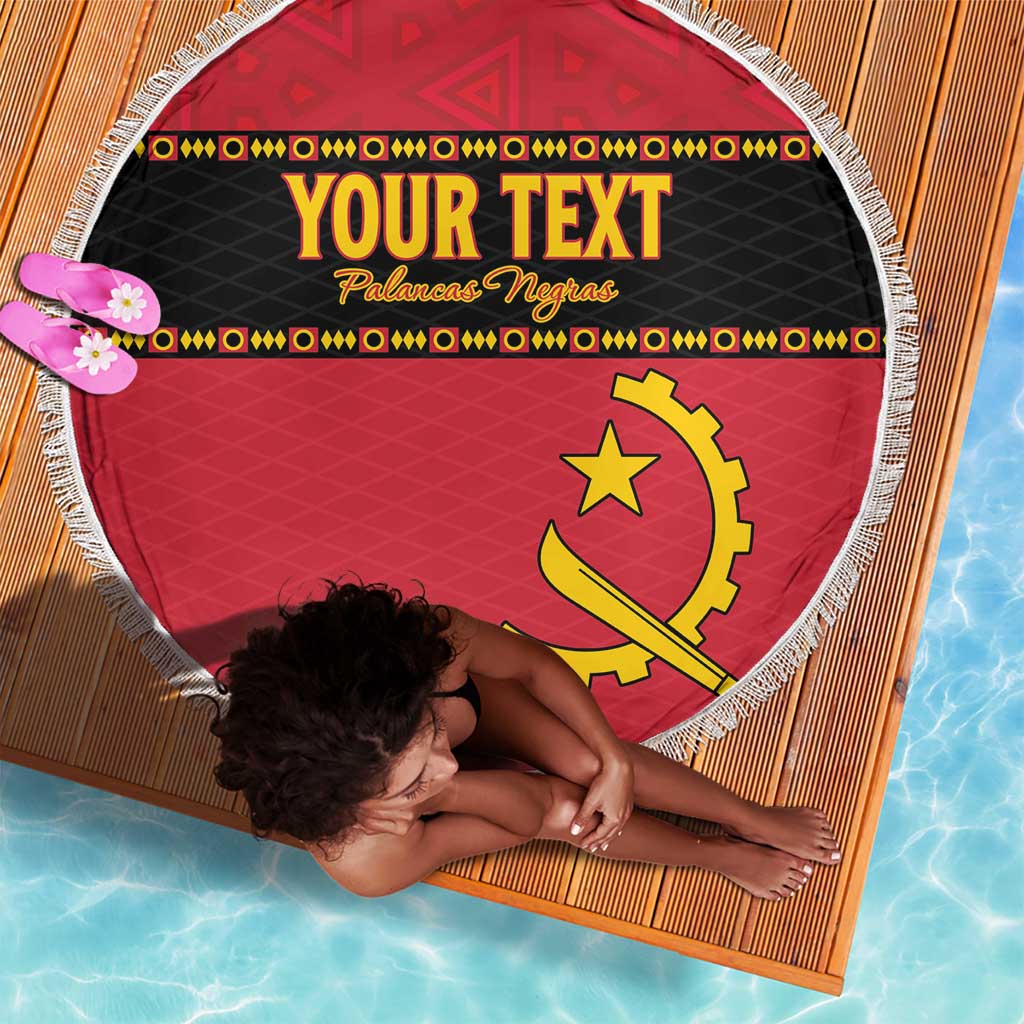 Custom Angola Football Beach Blanket Viva Palancas Negras