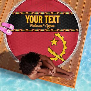 Custom Angola Football Beach Blanket Viva Palancas Negras