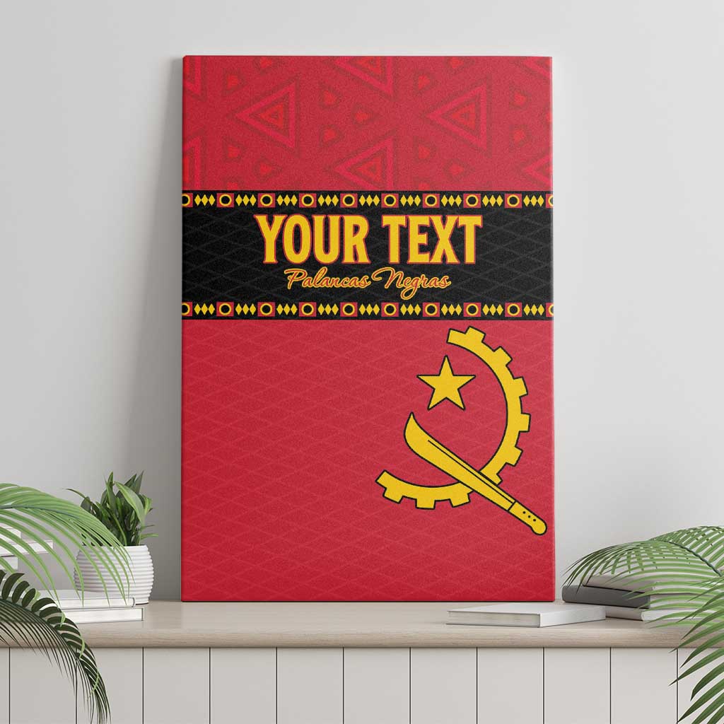 Custom Angola Football Canvas Wall Art Viva Palancas Negras