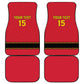 Custom Angola Football Car Mats Viva Palancas Negras