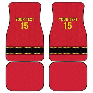Custom Angola Football Car Mats Viva Palancas Negras