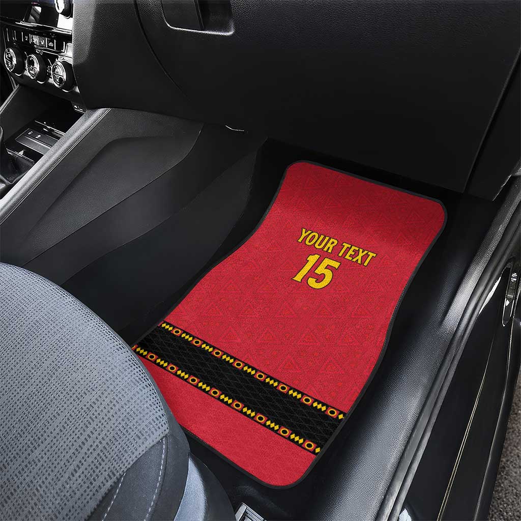 Custom Angola Football Car Mats Viva Palancas Negras