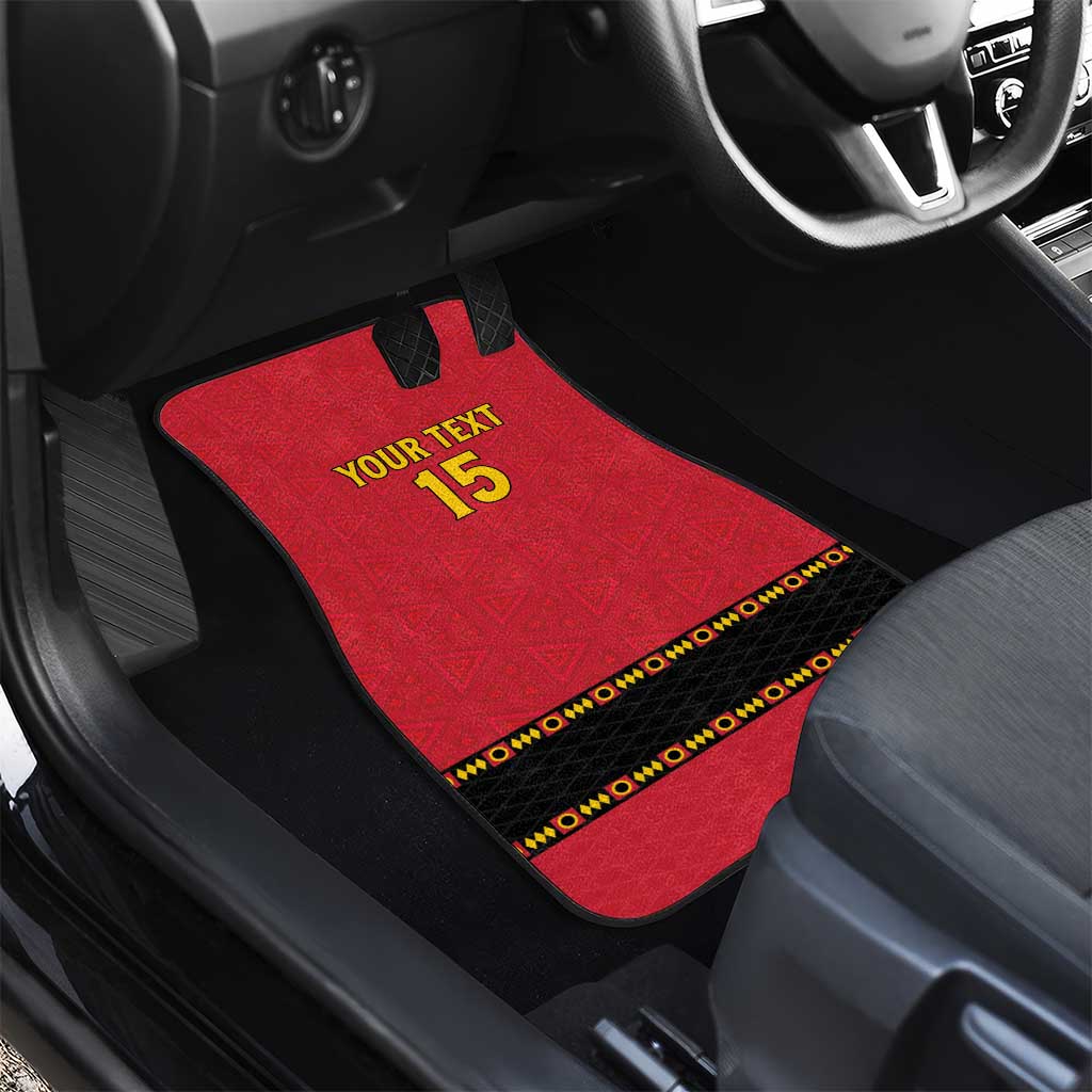 Custom Angola Football Car Mats Viva Palancas Negras