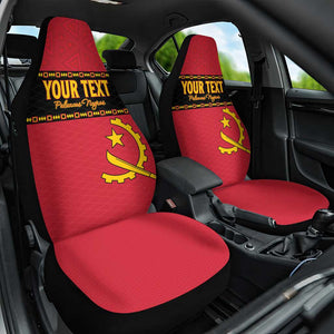 Custom Angola Football Car Seat Cover Viva Palancas Negras