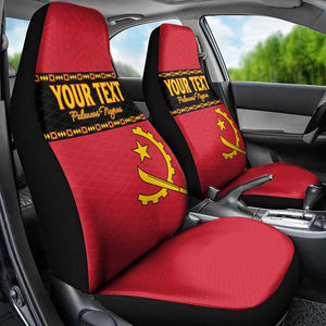 Custom Angola Football Car Seat Cover Viva Palancas Negras