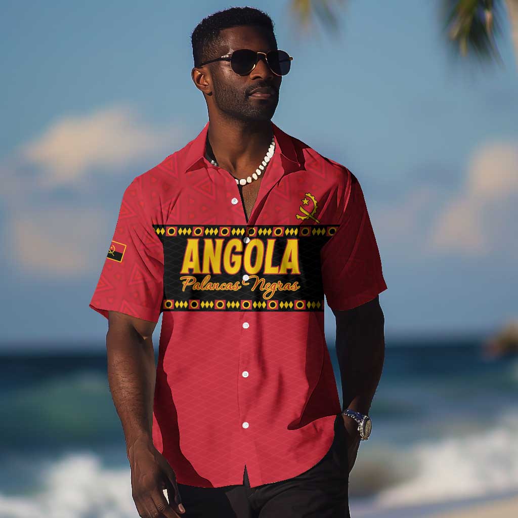 Custom Angola Football Hawaiian Shirt Viva Palancas Negras