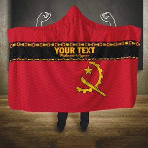 Custom Angola Football Hooded Blanket Viva Palancas Negras