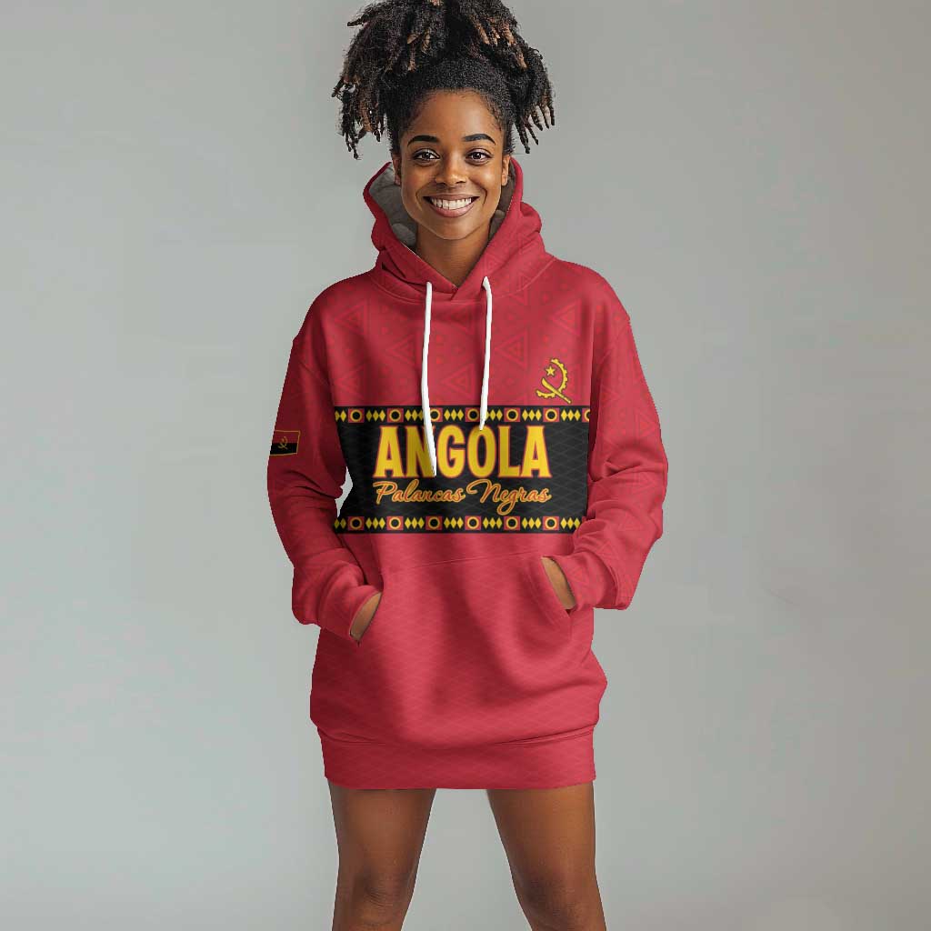 Custom Angola Football Hoodie Dress Viva Palancas Negras