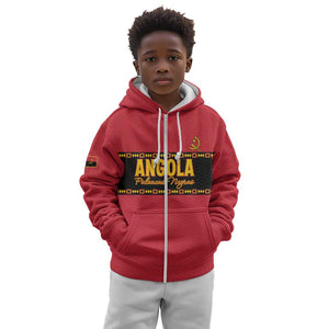 Custom Angola Football Kid Hoodie Viva Palancas Negras