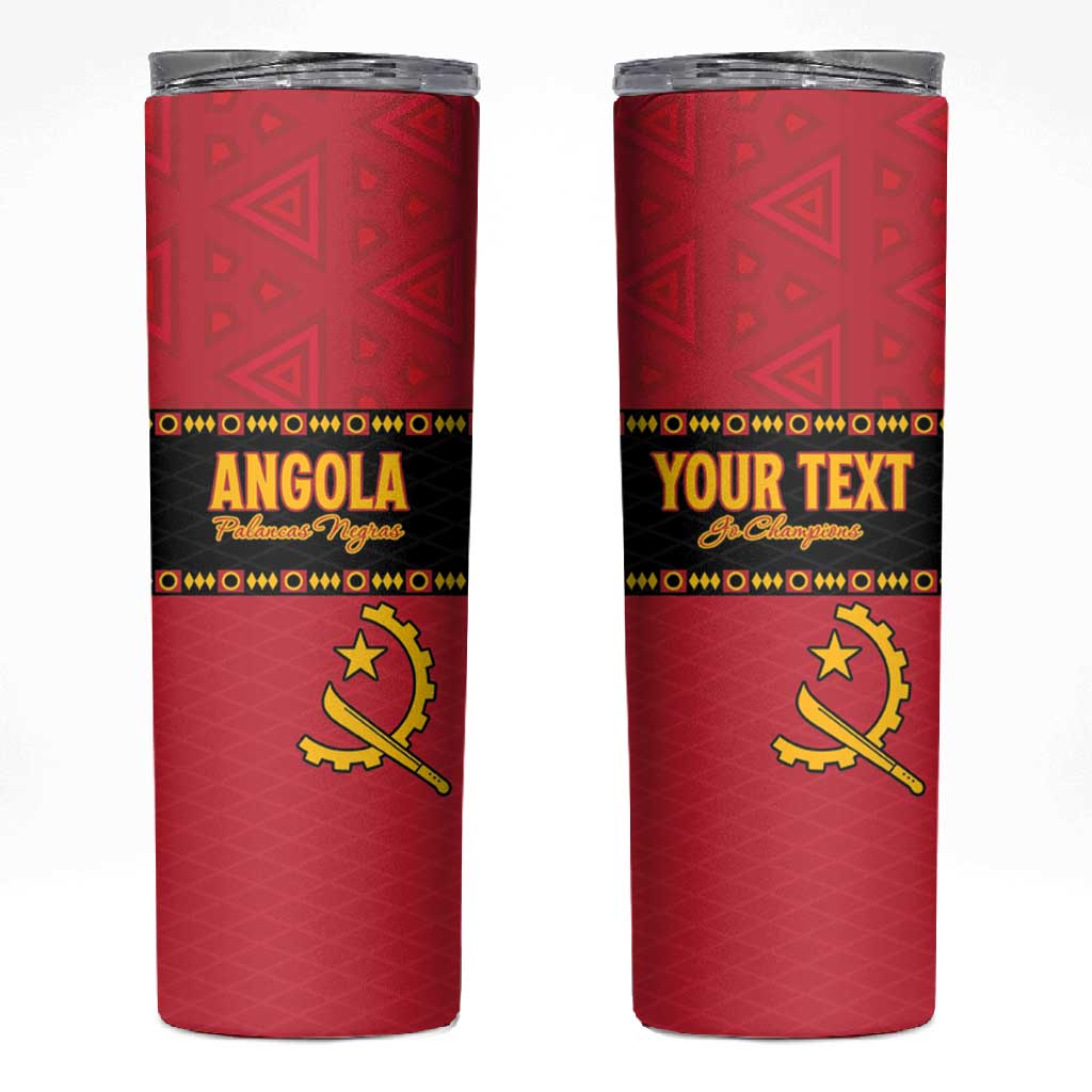 Custom Angola Football Skinny Tumbler Viva Palancas Negras