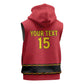 Custom Angola Football Sleeveless Hoodie Viva Palancas Negras - African Pride