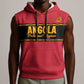 Custom Angola Football Sleeveless Hoodie Viva Palancas Negras - African Pride