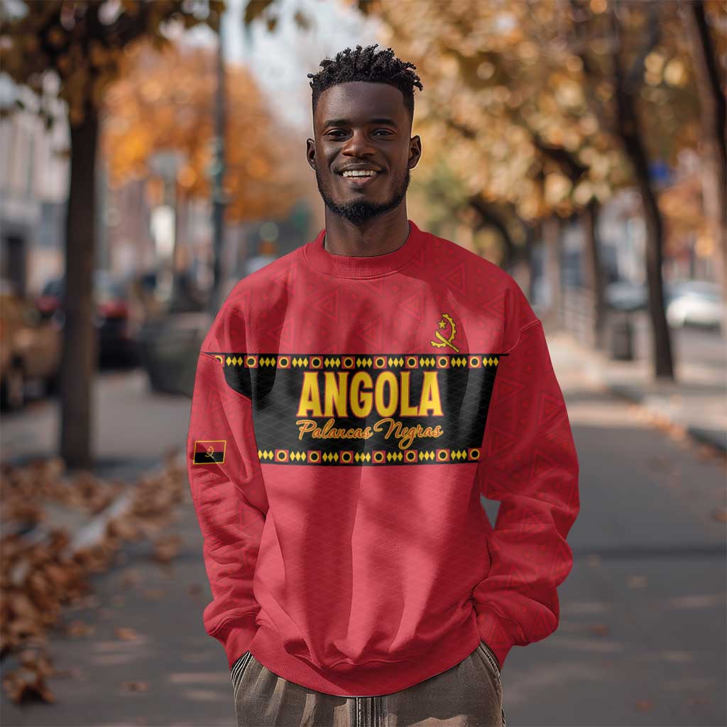 Custom Angola Football Sweatshirt Viva Palancas Negras