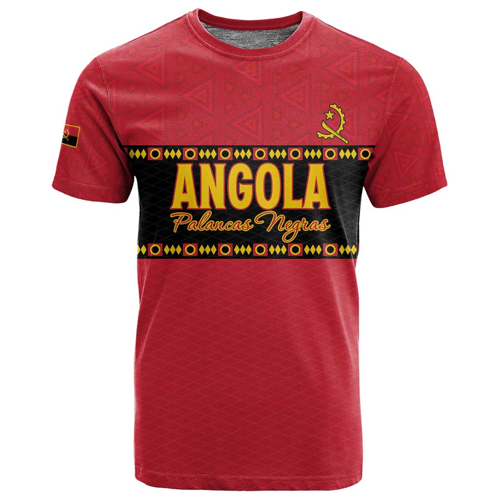Custom Angola Football T shirt Viva Palancas Negras