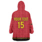Custom Angola Football Wearable Blanket Hoodie Viva Palancas Negras