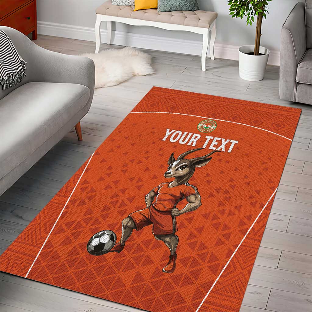 Custom Niger Football Area Rug Allez Menas