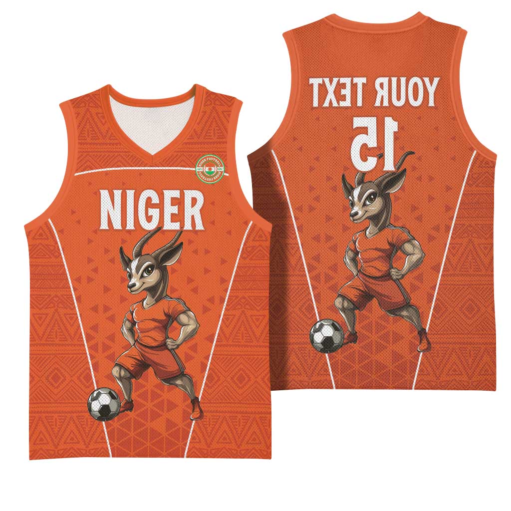 Custom Niger Football Basketball Jersey Allez Menas - African Pride