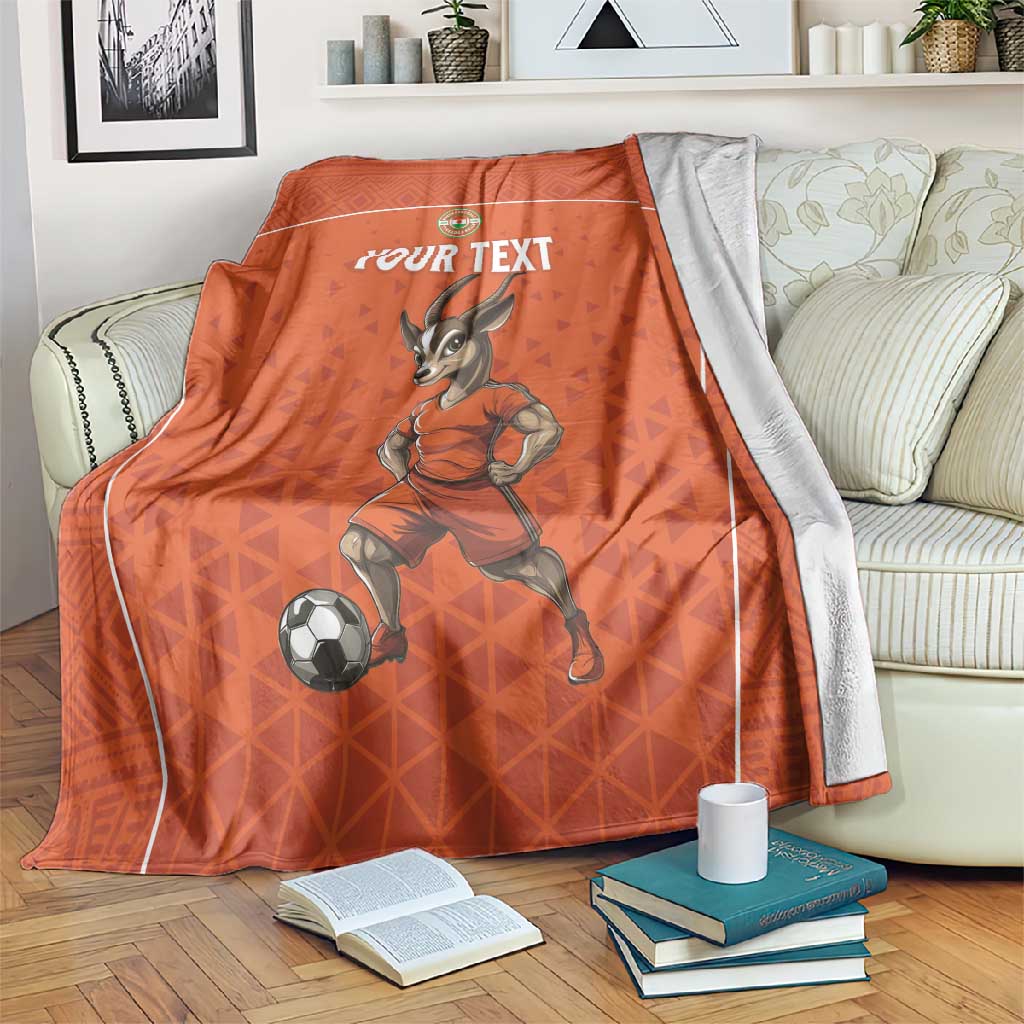 Custom Niger Football Blanket Allez Menas