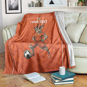 Custom Niger Football Blanket Allez Menas