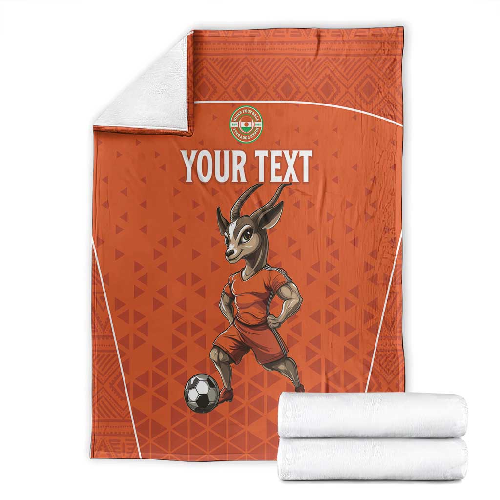 Custom Niger Football Blanket Allez Menas