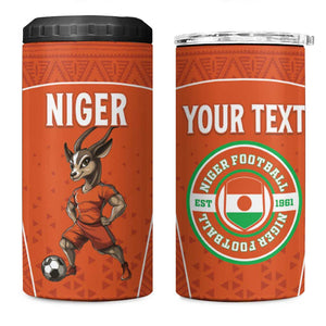 Custom Niger Football 4 in 1 Can Cooler Tumbler Allez Menas