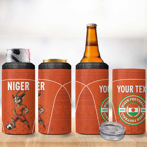 Custom Niger Football 4 in 1 Can Cooler Tumbler Allez Menas