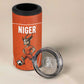 Custom Niger Football 4 in 1 Can Cooler Tumbler Allez Menas